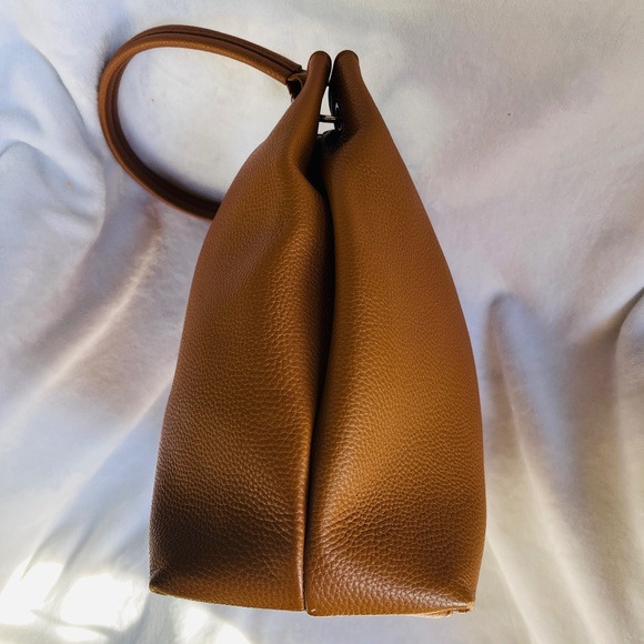 Jenny Fairy Poland Brown Camel Vegan Leather Large Tote Bag RD2032 - Picture 13 of 14